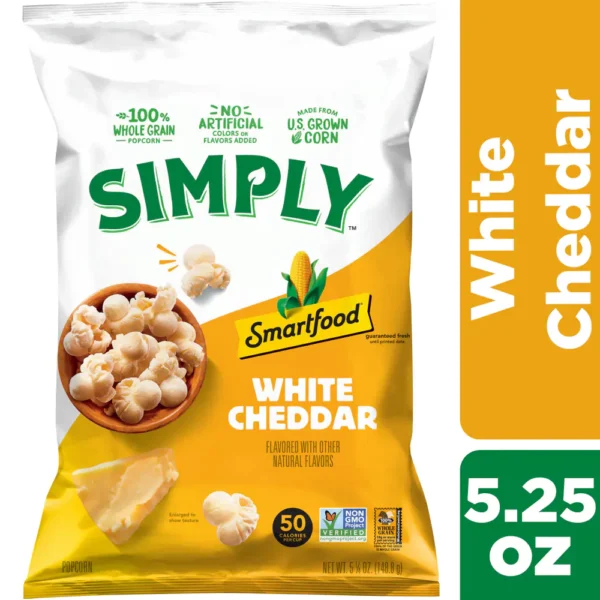 Smartfood Popcorn, White Good Cheddar, Party Size!