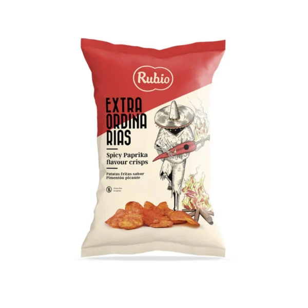 Rubio Extraordinarias Spicy Paprika Flavour Crisps